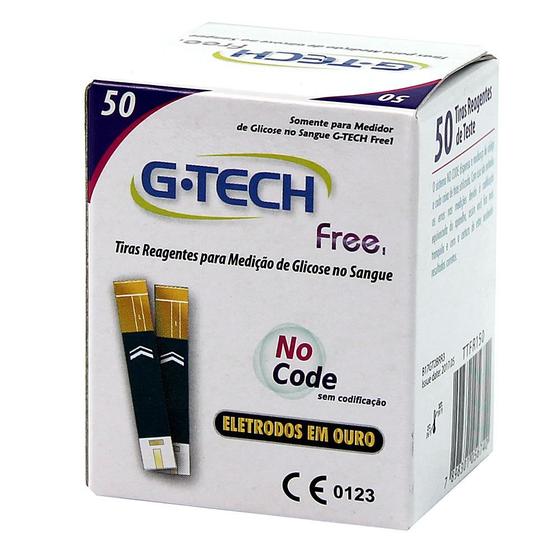 Imagem de Tiras Reagentes G-Tech Free Embalagem com 50 unidades