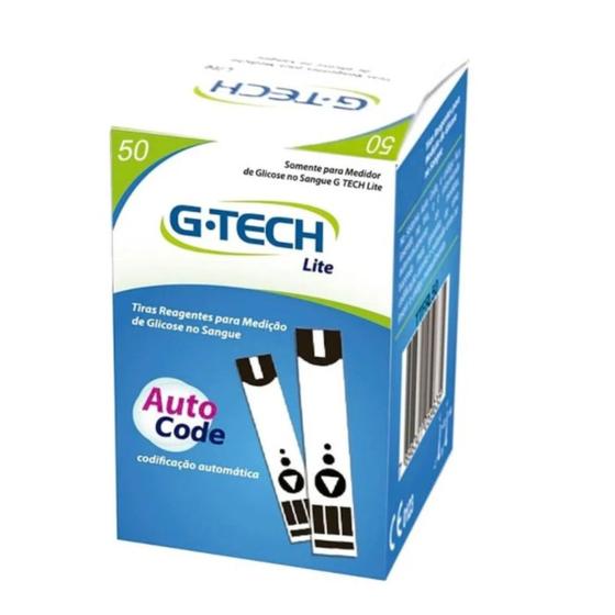 Imagem de Tiras Reagentes GTech Lite Com 50 Tiras