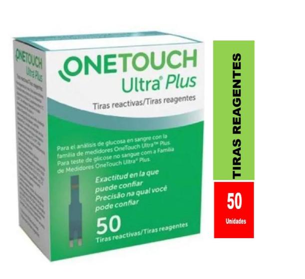 Imagem de Tiras Reagentes One Touch ULTRA  Plus  caixa com 50 unidades