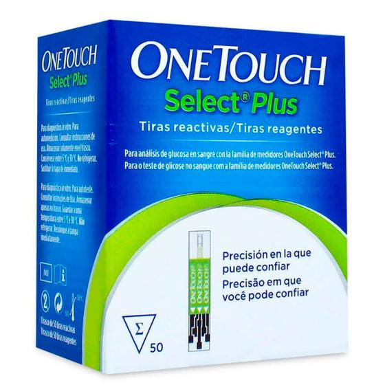 Imagem de Tiras Reagentes OneTouch Select Plus - 50 tiras