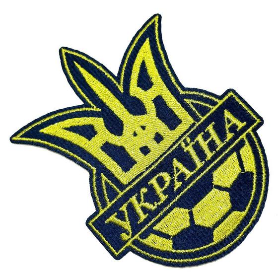 Imagem de TIUA002T01 Ucrânia Futebol Patch Bordado Termo Adesivo