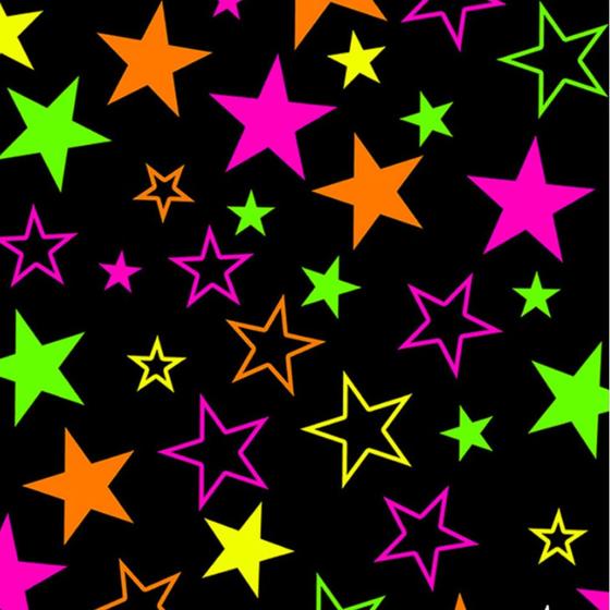 Imagem de Tnt Estampado Estrela Neon - 5 Metros