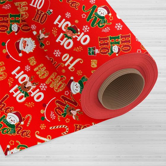 Imagem de Tnt Estampado - Natal "Hohoho" Vermelho