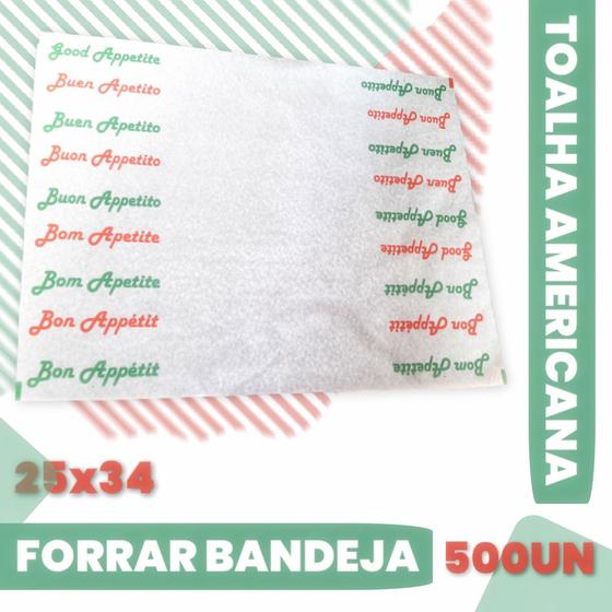 Imagem de Toalha americana bom apetite forrar fundo bandeja mamedes