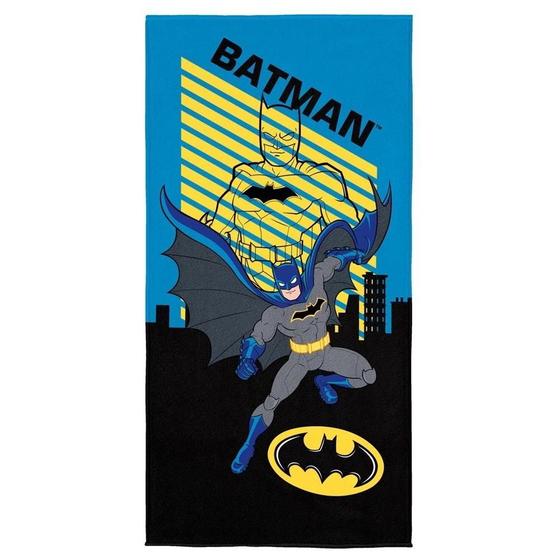 Imagem de Toalha Aveludada Banho/Piscina Estampada Batman 70X140Cm