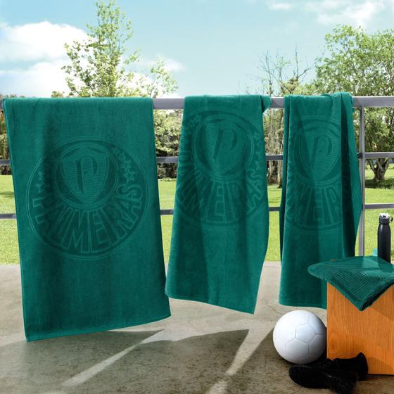 Imagem de Toalha Banho Jacquard Veludo Palmeiras