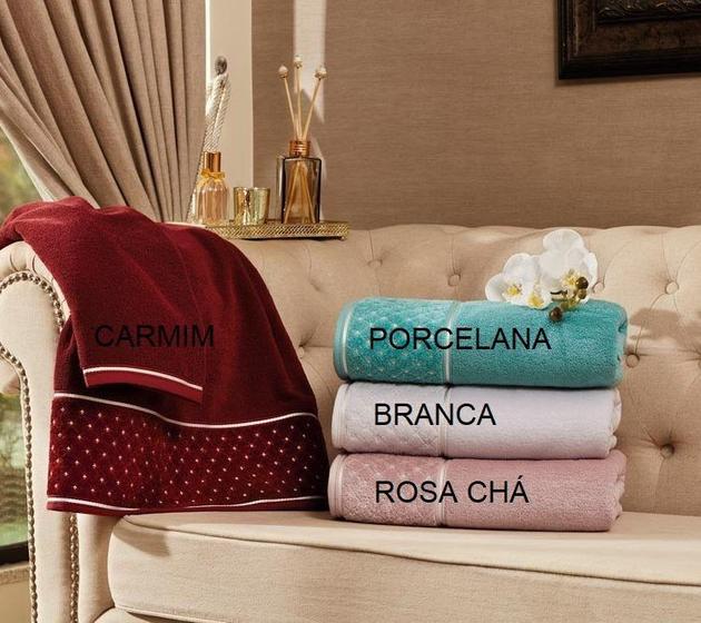 Toalha Banho Safira 68 x 140 cm Rosa Chá Appel Menor preço em Toalha Banho Safira 68 x 140 cm Rosa Chá Appel