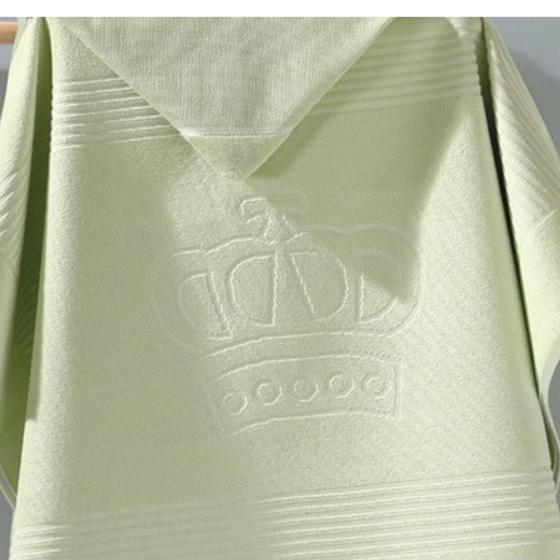 Imagem de Toalha c/ Capuz Döhler Velour Para Bordar Baby Classic Verde