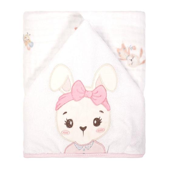 Imagem de Toalha com capuz baby joy soft - estampado  760765 - incomfral 