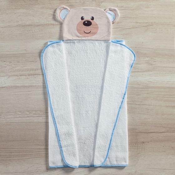Imagem de Toalha Com Capuz De Banho 3d Para Bebe Menino