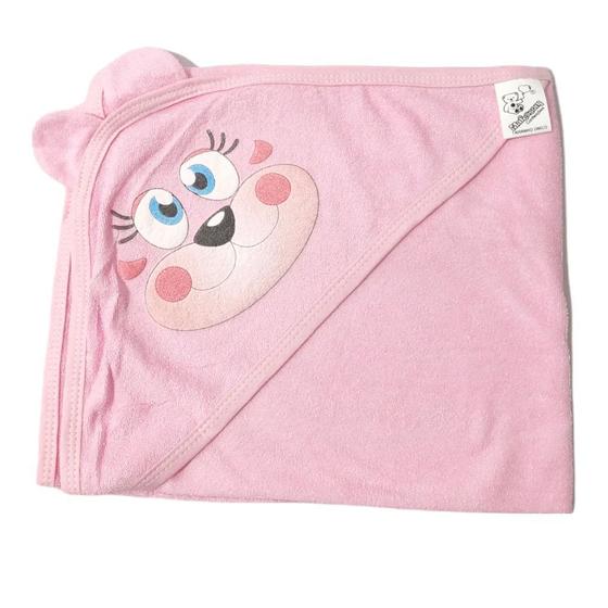 Imagem de Toalha Com Capuz Orelhinha Rosa - Mafessoni