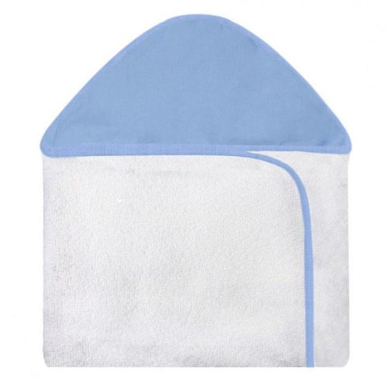 Imagem de Toalha de Banho Basic Azul com Capuz