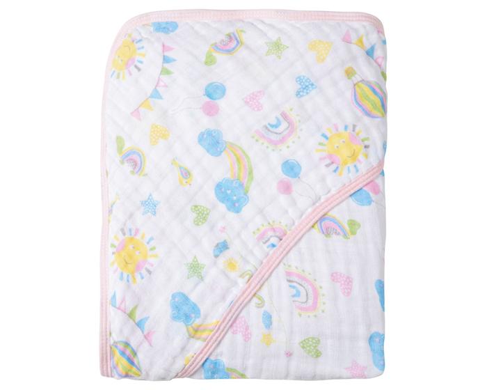 Imagem de Toalha de banho bebê c/ capuz tecido de fralda soft-papi