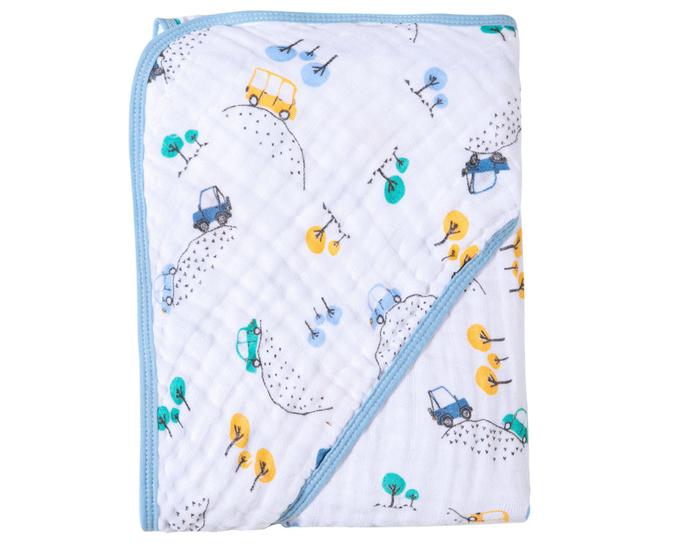 Imagem de Toalha de banho bebê c/ capuz tecido de fralda soft-papi