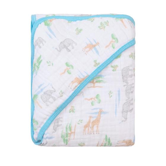 Imagem de Toalha de Banho Bebê Fralda Soft 100% Algodão 80x80cm C/ Capuz Papi