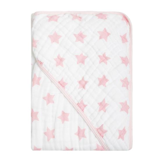 Imagem de Toalha De Banho Bebê Menino Menina Estampada Soft 100% Algodão Super Absorvente C/capuz