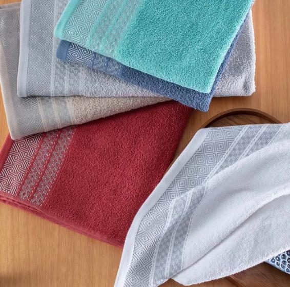 Imagem de Toalha de Banho com Barra Jacquard Brent