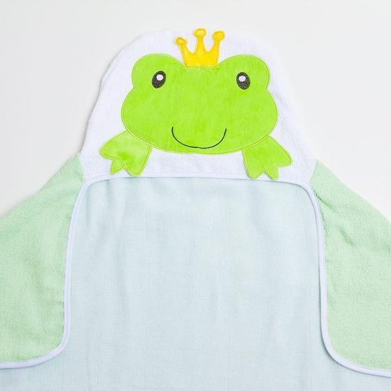 Imagem de Toalha De Banho Felpuda Sapinho Com Capuz - Papi