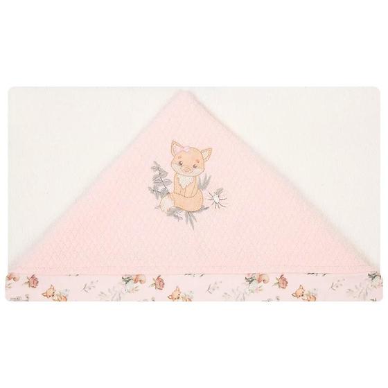 Imagem de Toalha de Banho Hug Com Capuz Floresta Magia Rosa