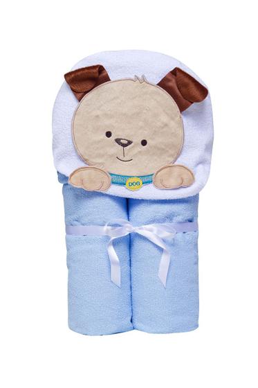 Imagem de Toalha de banho infantil bebê felpuda com capuz 3d-enxoval