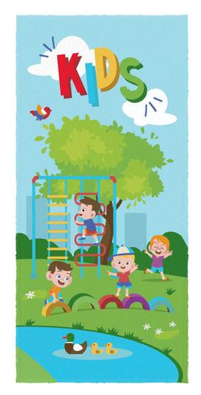 Imagem de Toalha De Banho Infantil Felpuda Estampada 60Cm X 1,10M Summ