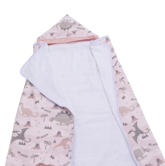 Imagem de Toalha De Banho Para Bebe Estampada Com Capuz Menino Menina