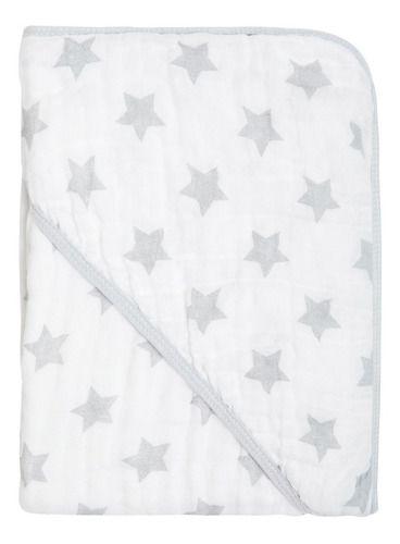 Imagem de Toalha de banho para bebê grande soft com 3 camadas de fralda estampada com capuz papi 100% algodão