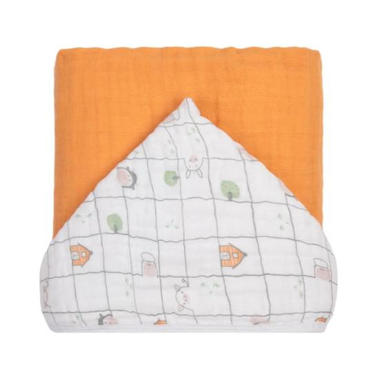 Imagem de Toalha De Banho Soft Premium Liso Papi Baby Com Capuz 90Cm X 70Cm 01 Unidade
