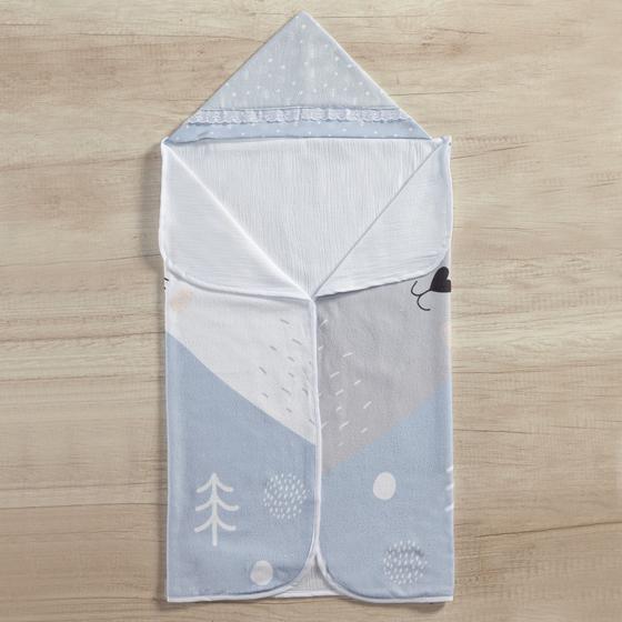 Imagem de Toalha De Banho Tematica Para Bebe Com Capuz