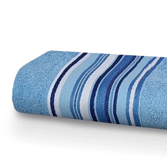 Imagem de Toalha de Banho Vegas Alta Absorção 62x130cm Azul Camesa