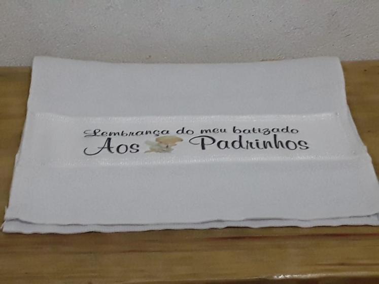 Imagem de Toalha De Batizado Aos Padrinhos   (modelo Padrão) Unidade