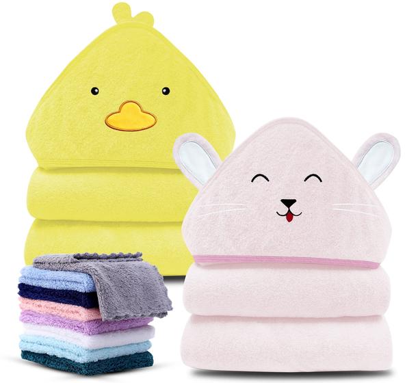 Imagem de Toalha de Bebê com Capuz Cute Castle - 2 Unidades - Material Rayon de Bambu