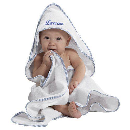 Imagem de Toalha de Bebê com Capuz Personalizada Fastasticdeal - Branca