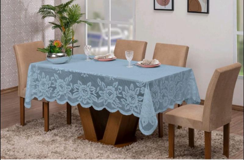 Imagem de Toalha De Mesa 2 30 X 1 50 Renda 6 Cadeiras Natal