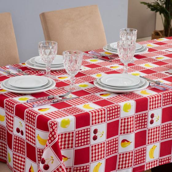 Imagem de Toalha de Mesa 4 Lugares 1,45x1,50 1 Peça Oxford Estampado