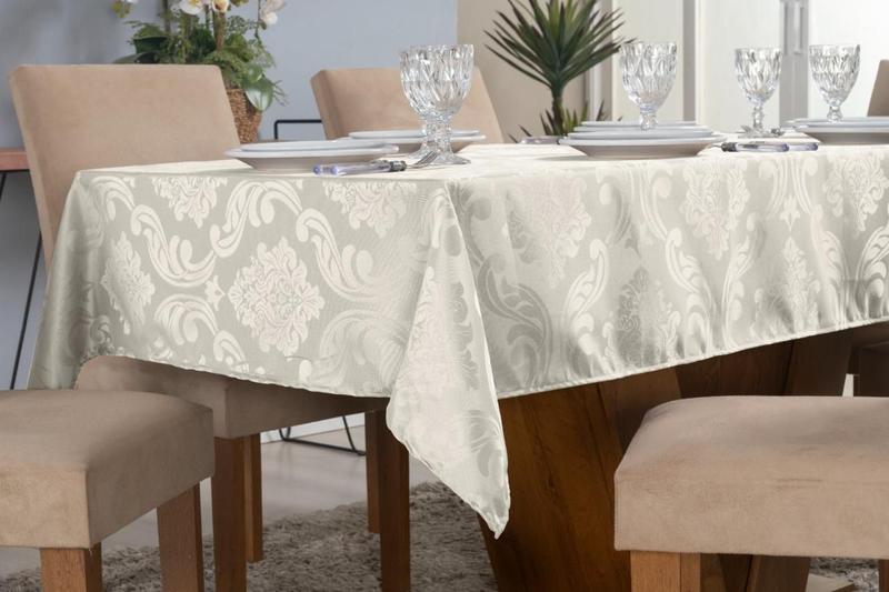 Imagem de Toalha de Mesa 6 Lug 2,00m X 1,40m Jacquard