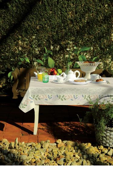 Imagem de Toalha de Mesa 6 Lugares POP Retangular Estampada Sálvia 1,40m x 2,10m