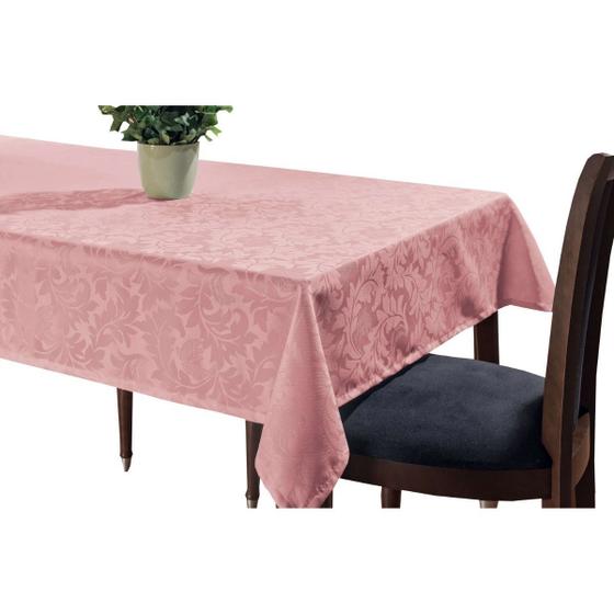 Imagem de Toalha De Mesa 6Lugares Jacquard Luxo Original Tecido Grosso