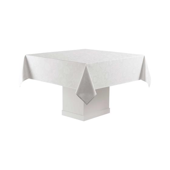 Toalha de Mesa 8 Lugares Quadrada Sienna Branco - Karsten Menor preço em Toalha de Mesa 8 Lugares Quadrada Sienna Branco - Karsten