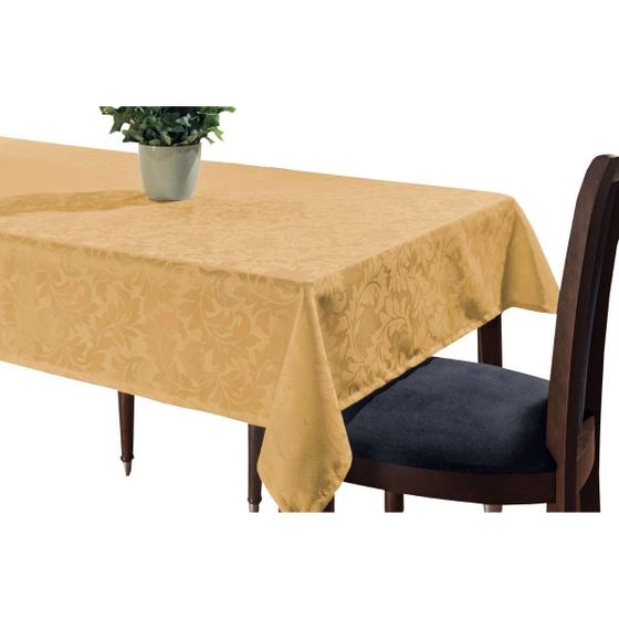 Imagem de Toalha De Mesa 8Lugares Jacquard Luxo Original Tecido Grosso