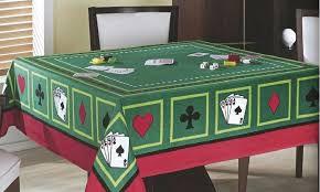 Toalha De Mesa Cassino Cartas Quadrada - Aveludada Teka 1,40m X 1,40m Menor preço em Toalha De Mesa Cassino Cartas Quadrada - Aveludada Teka 1,40m X 1,40m