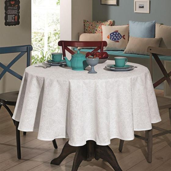 Imagem de Toalha De Mesa Clean Redonda 4 Lugares Edite Dohler