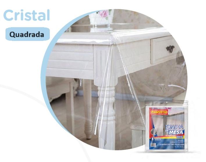 Imagem de Toalha de Mesa Cristal Transparente Grossa