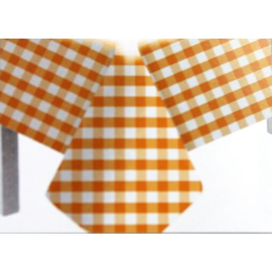Imagem de Toalha De Mesa De Plástico Perolizada Xadrez 80x80cm 10 Unidades