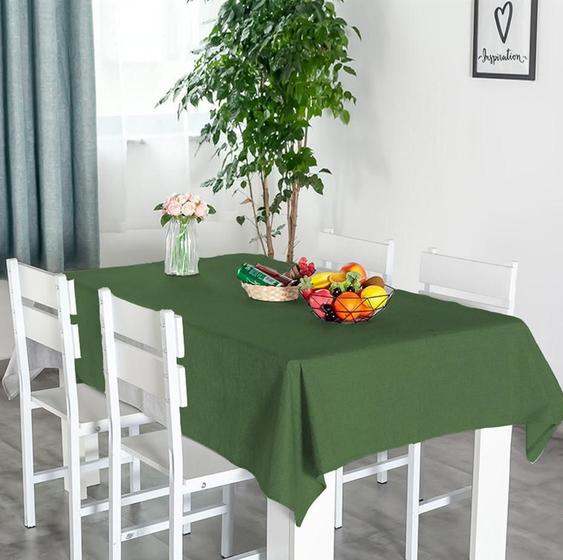 Imagem de Toalha De Mesa Decorativa 6 Lugares Verde Ceia De Natal