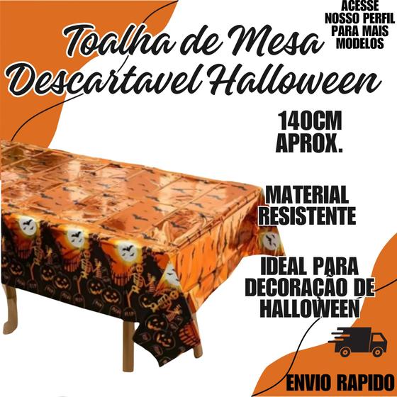 Imagem de Toalha De Mesa Descartável De Halloween