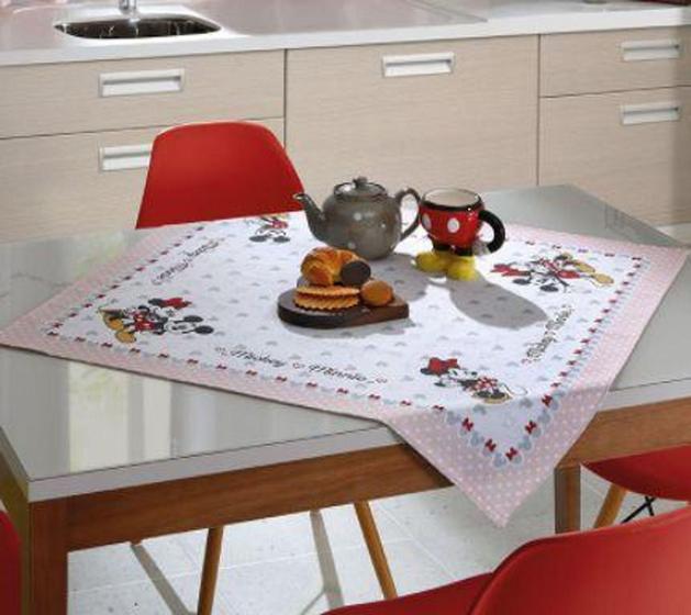 Imagem de Toalha de Mesa Döhler Athenas 78cm x 78cm Mickey e Minnie 08 - DOHLER