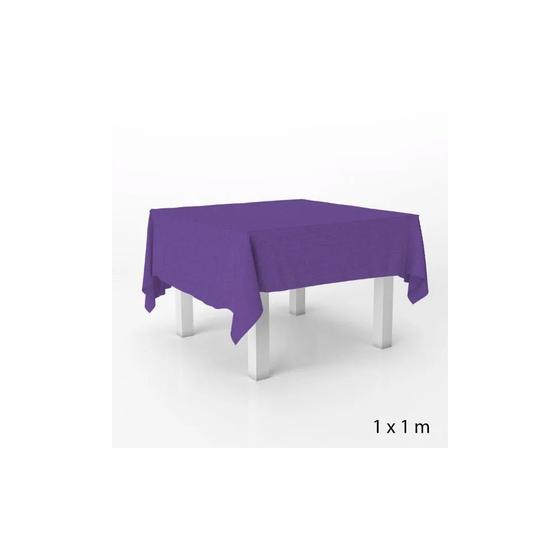 Imagem de Toalha de Mesa em TNT - 1 x 1 metro - Roxo - 5 unidades