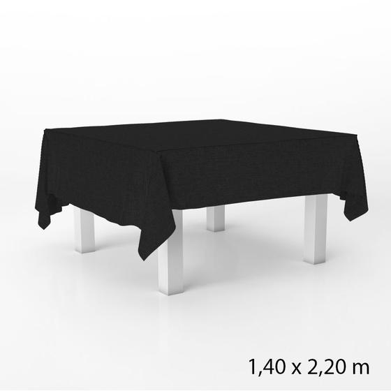 Imagem de Toalha de Mesa em TNT - 140 x 220 cm - Preto - 1 unidade - Best Fest -