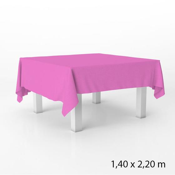 Imagem de Toalha de Mesa em TNT - 140 x 220 cm - Rosa Chiclete - 1 unidade - Best Fest -